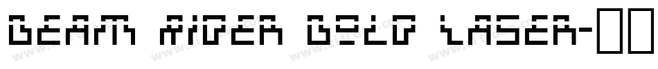 Beam Rider Bold Laser字体转换